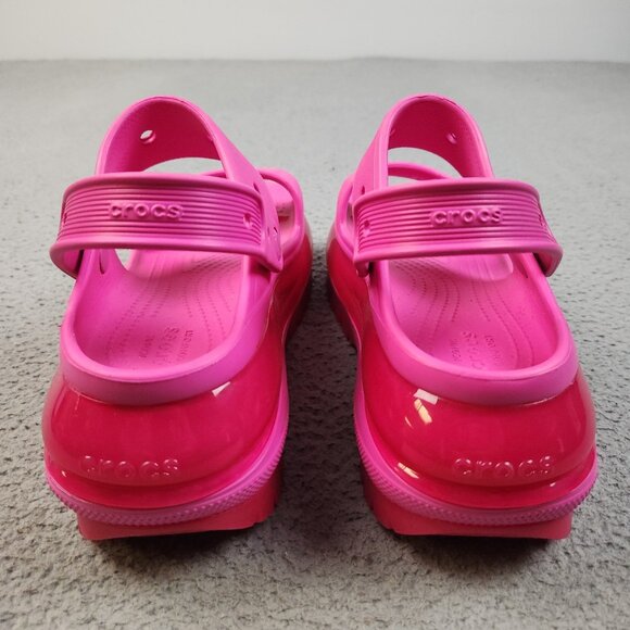 Crocs Classic Mega Crush Sandal Juice Pink High Women Size 8 Comfort 207989 6WQ - Picture 5 of 8